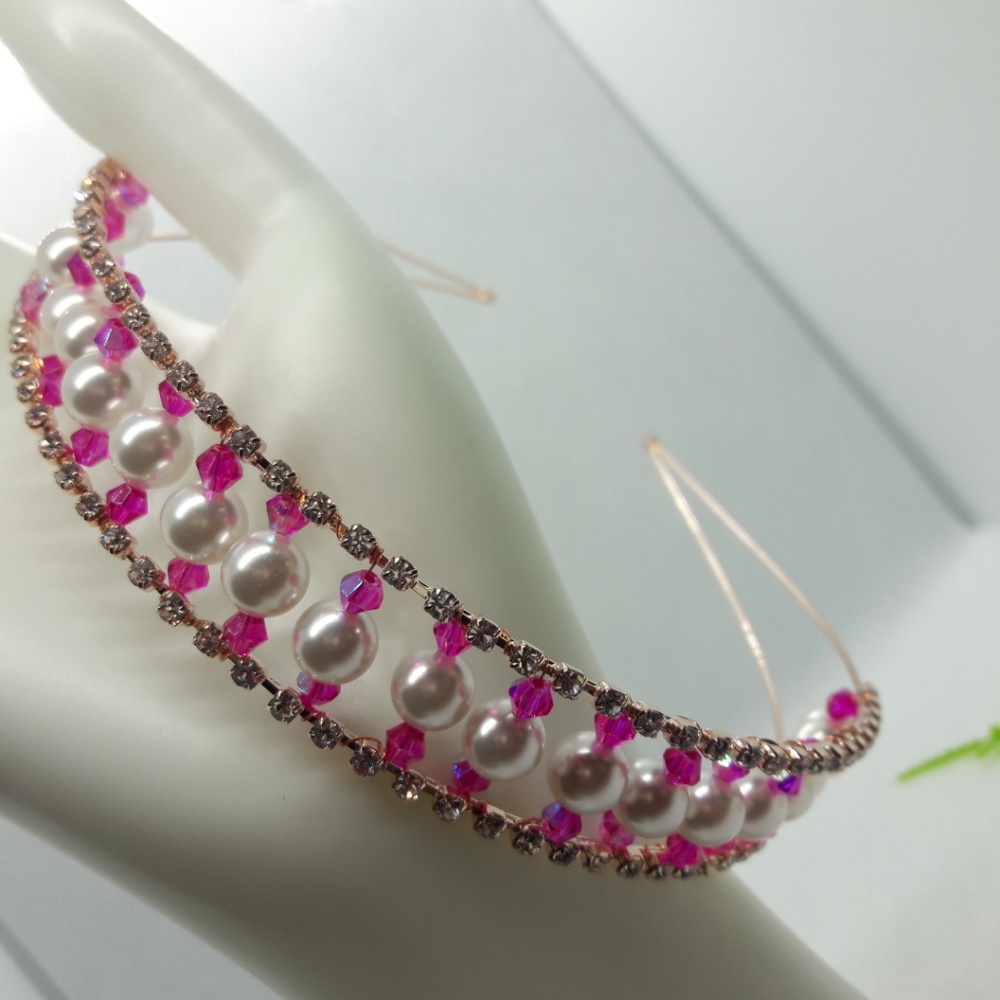 Pearls and Crystal Headband